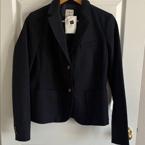 GAP Academy Woman'sBlazer Jacket size 6 Navy Blue Career Preppy Classic Suit NWT